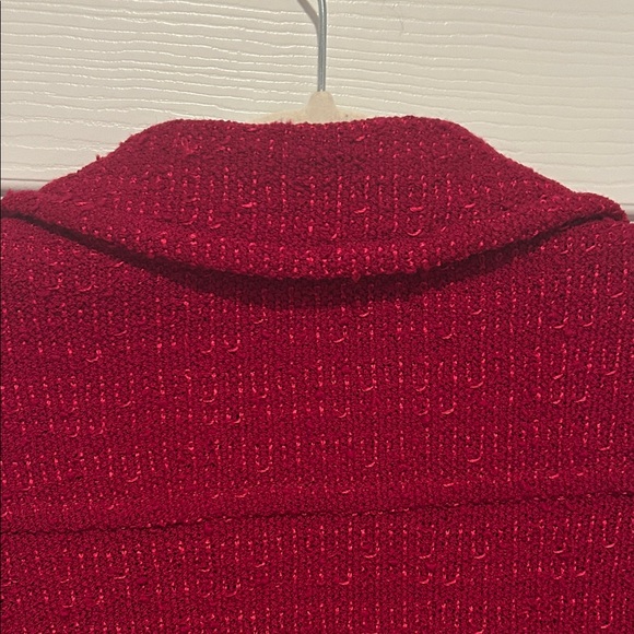 St. John Collection Textured Red Blazer - Picture 12 of 12